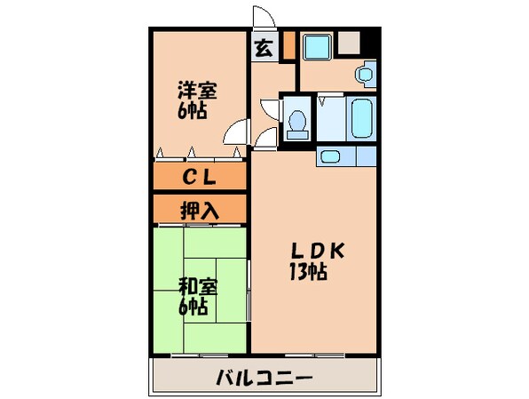 キャッスル川久保の物件間取画像